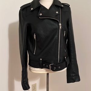 Zara vegan moto jacket